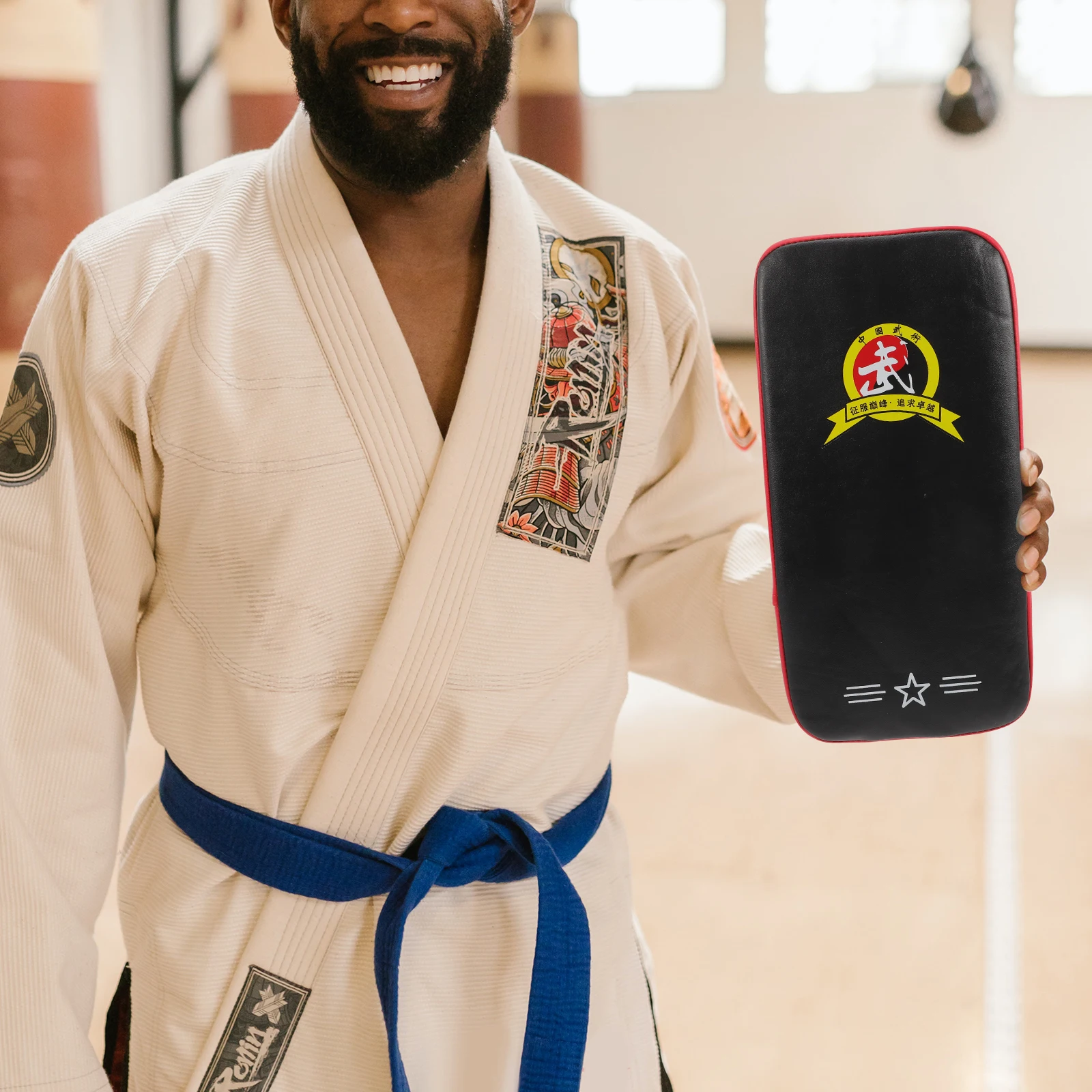 

Thickened Boxing Pads Kick Shield for Training Child with Durable PU Cover Easy to Clean Martial Arts Equipment