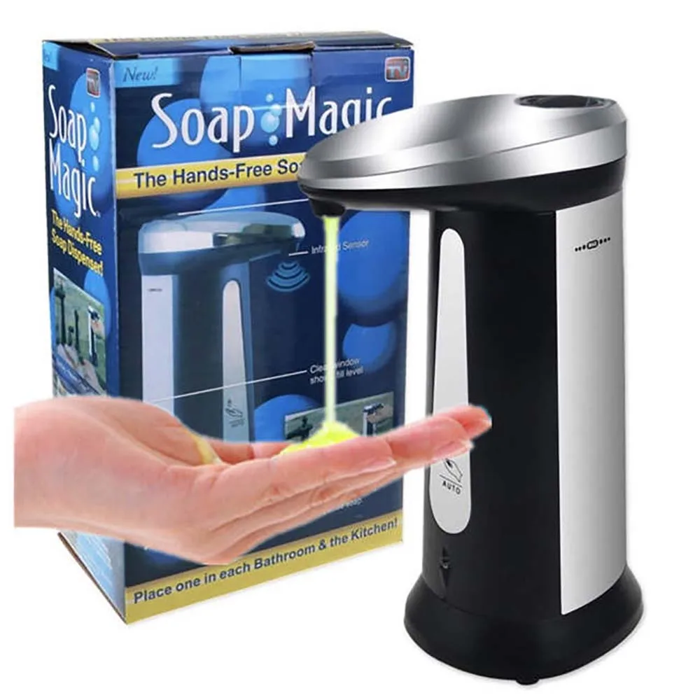 400ml Automatic Soap Dispenser Pump Bathroom Accessories Hand Sanitizer Shampoo Kitchen Shower Gel Liquid Smart Sensor Foam