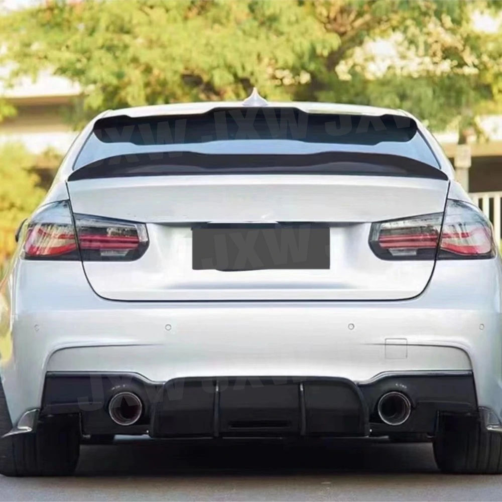 

JCHEY Carbon Fiber Rear Bumper Diffuser for BMW 3 Series F30 M Tech Sport 2012-2018 Rear Splitters Spoiler FRP Car Accessories