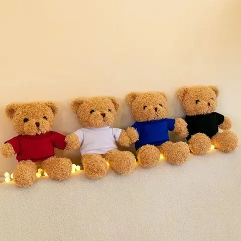 Bear Toy Cute Teddy Plush 30cm Cute Wearing Sweater Teddy Bear Plush Toy Adorable Stuffed Animal with Soft Teddy Bear Perfect Gift for Girlfriend and Kids