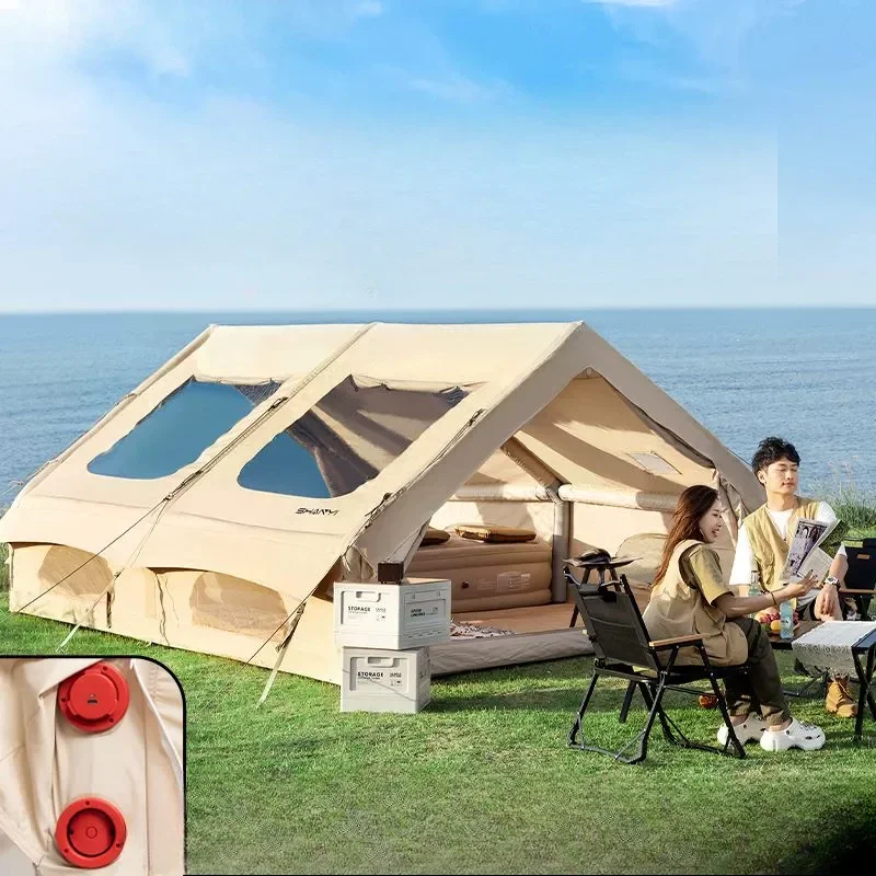 

Automatic inflatable tent, outdoor camping, portable free construction, camping cotton 600D Oxford cloth tent