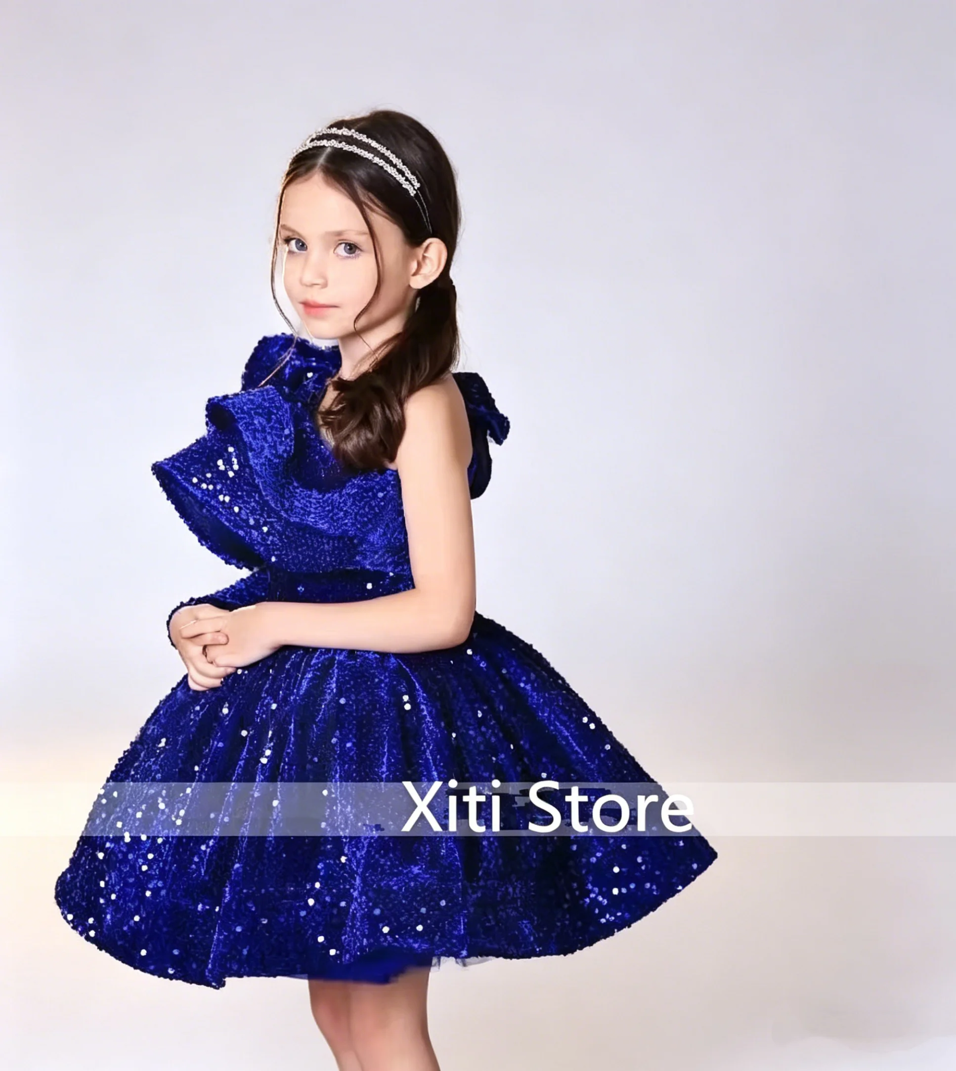 Baby Lush Birthday Party Dress For Girls Elegan Evening Dresses For Teenage Girls Party Frock For Wedding Kids vestido Customize