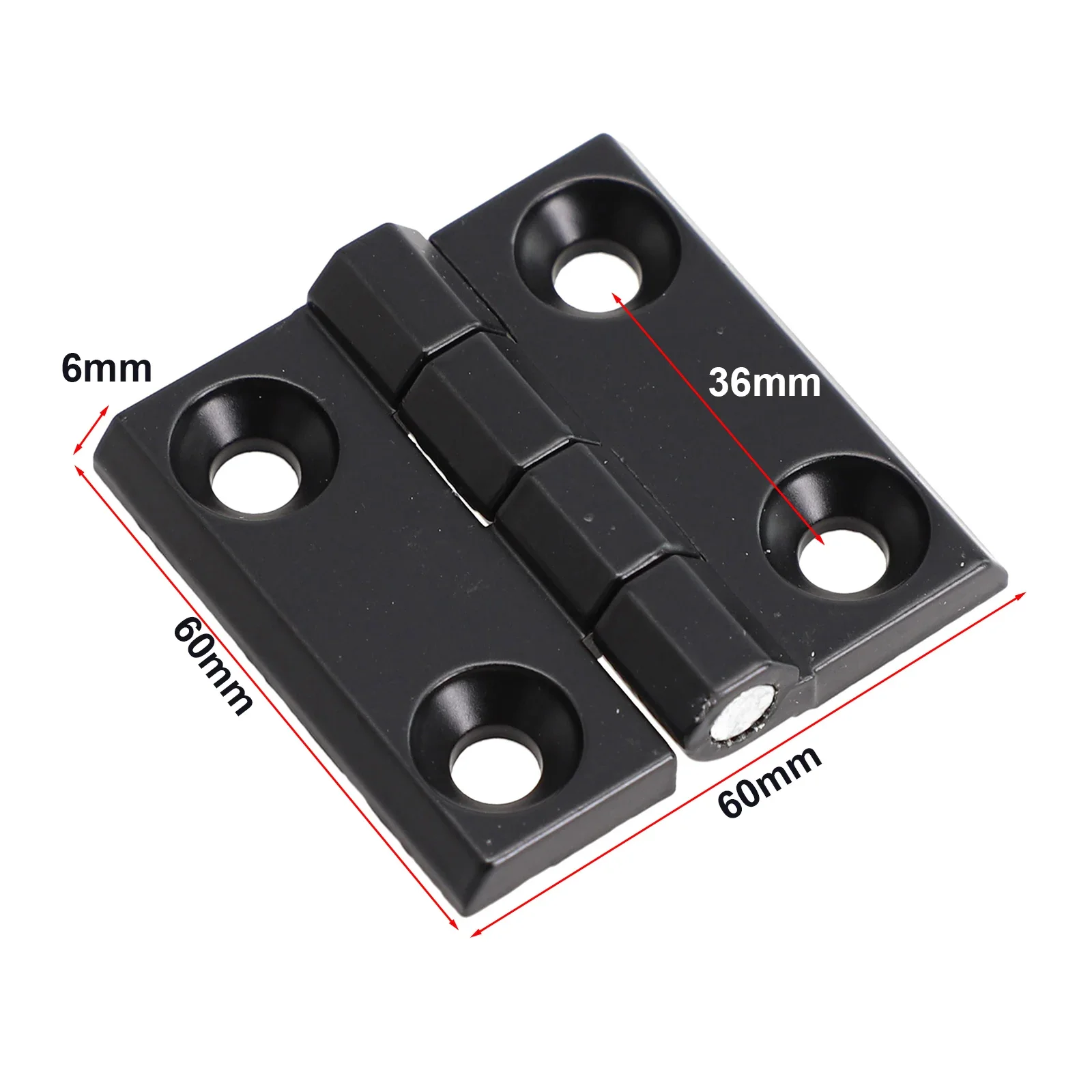 40/50/60mm Furniture Hinge Butt Hinges Door Metal Black Hinges Cabinet Aluminium Box Backflap Shed Furnitures Hardware Home Part