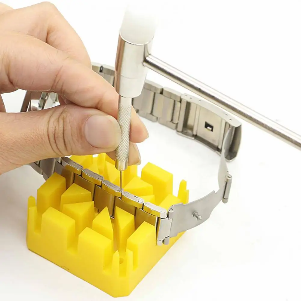 Conjunto De Ferramentas De Reparo De Relógio Watch Link Band Slit Strap Pulseira Alfinete De Corrente Portátil Watch Link Band Cadeia Pin Remover Ferramentas Ajustador