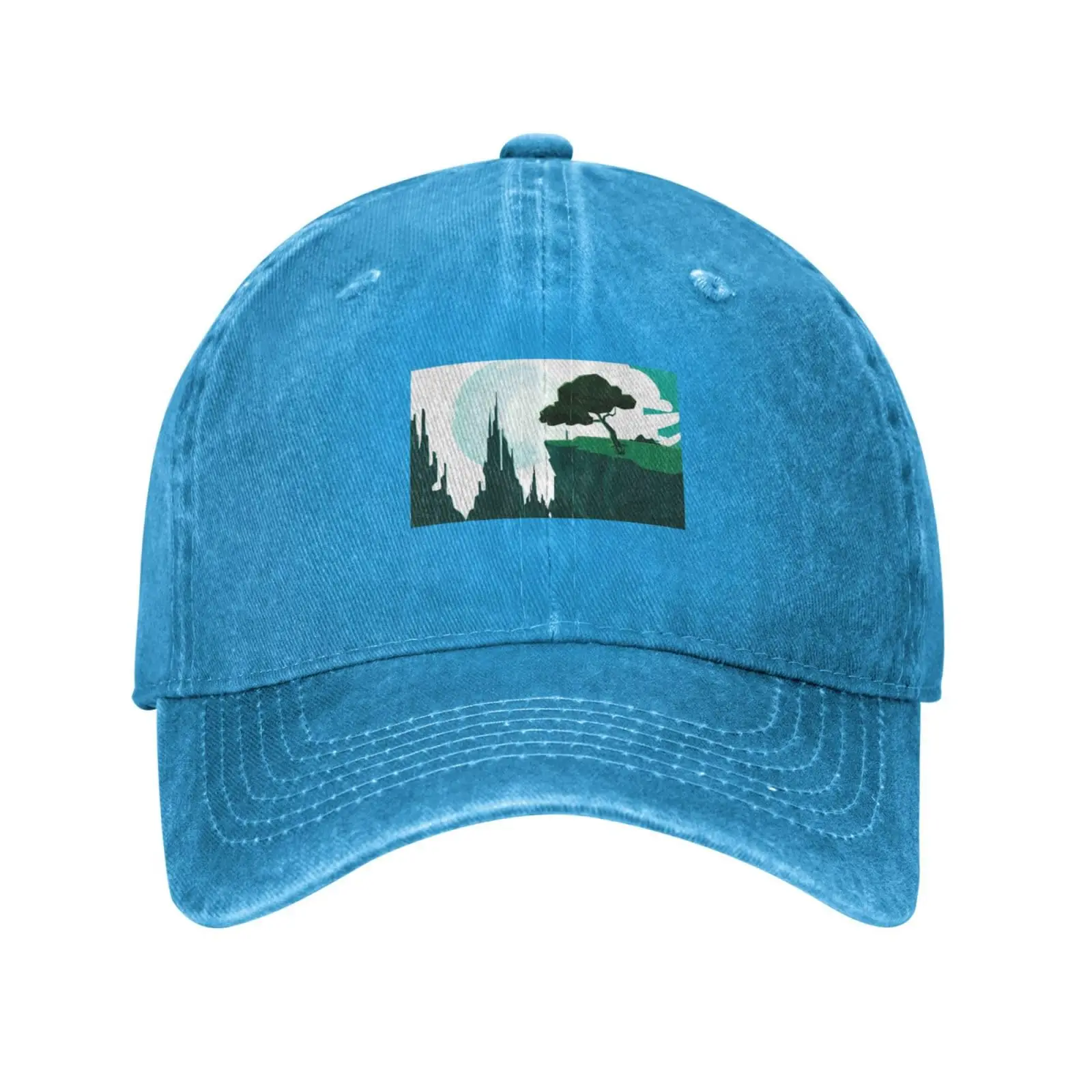 Scenic View of a Tree on a Cliff Baseball Cap for Men Women Hats Adjustable Vintage Cowboy Hat Dad Caps