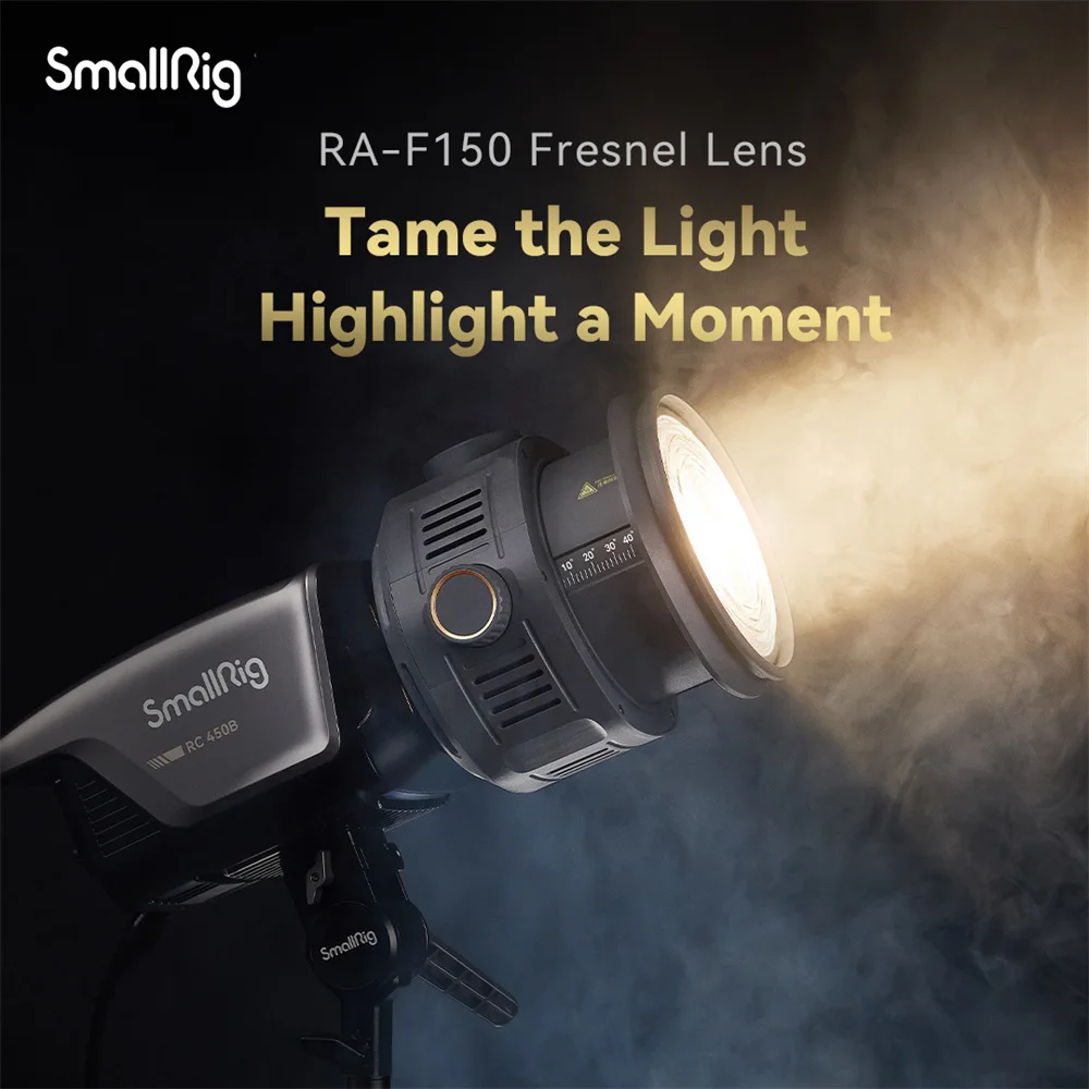 

SmallRig RA-F150 Fresnel Lens as Pro-Focusing Attachment for Bowens Mount COB LED Photography Light Adjustable Beam Angle 4246