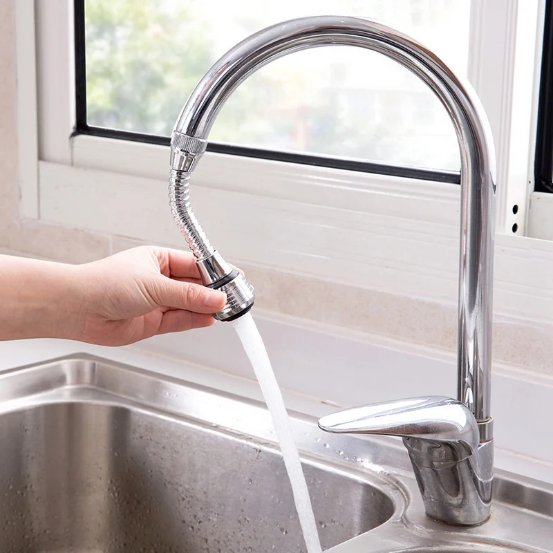 ABS Faucet Extender Kitchen Sprayers Bathroom Shower Head Extension Filter Faucet Spout Splash Guard Water Saver