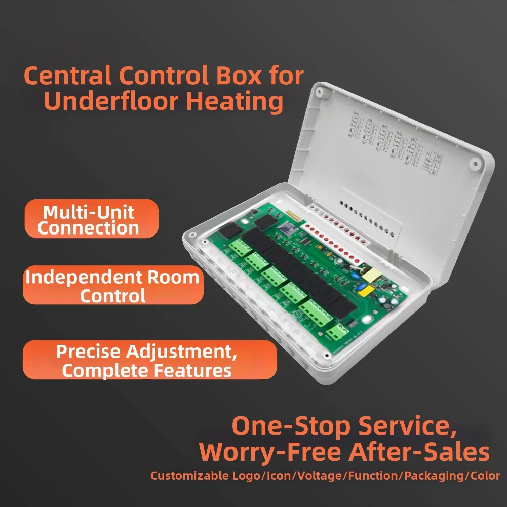 8-канальный привод центрального отопления, электрический блок управления клапаном для системы отопления пола, водяное отопление зоны пола