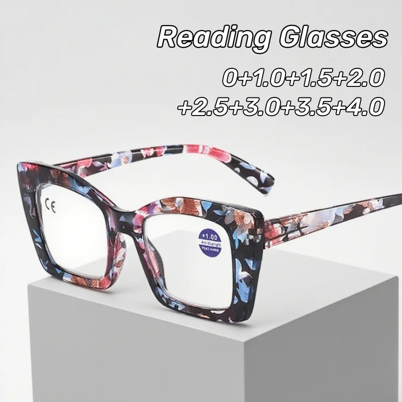 

New Large-frame Presbyopia Glasses with Spring-loaded Feet Anti-blue Light HD Glasses Reading Glasses for Men and Women