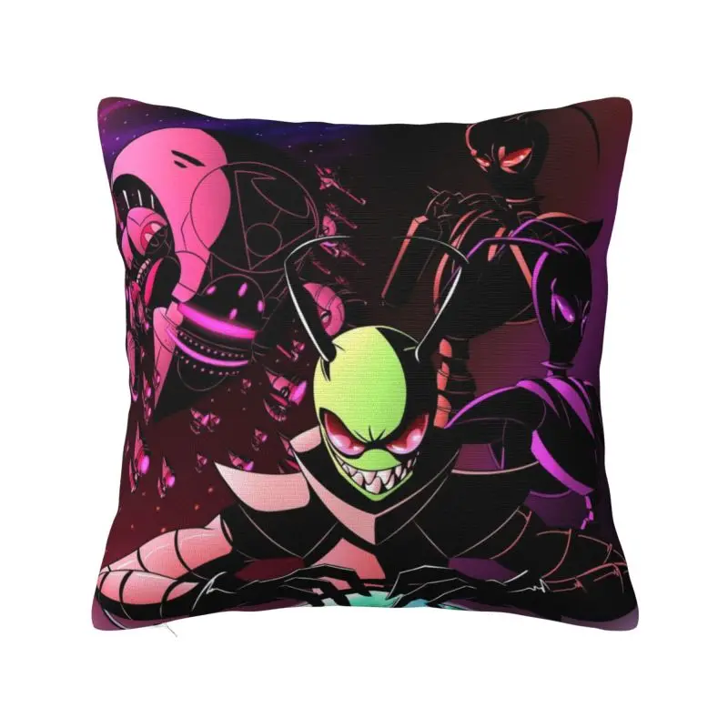 

Custom I-Invader Z-Zim Cartoon Cushion Covers Sofa Home Decorative Square Pillow Cover