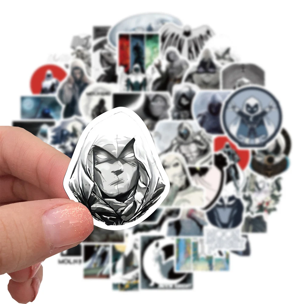 10/30/50pcs Disney Marvel Superhero Moon Knight Movie Anime Stickers Laptop Skateboard Luggage Car Cool Sticker Decal Kid Toy