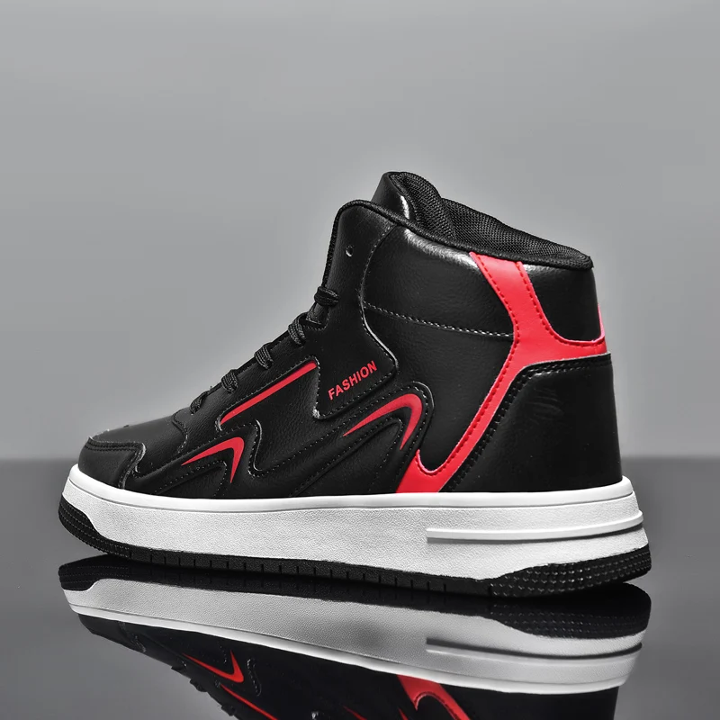 Merk Heren High-Top Sneakers Casual Jongens Basketbalschoenen Antislip Tennisschoenen Comfortabele Lederen Sportschoenen Unisex Sneakers