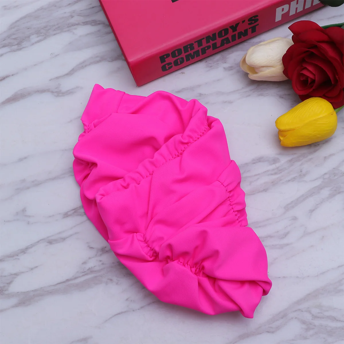 

2Pcs Swim Cap Women Pleated Waterproof Ear Protector Lightweight Eco Friendly Swimming Hat Summer Beach Pool Women Swim Cap