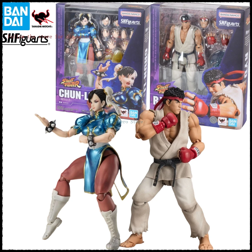 

In Stock Bandai S.H.Figuarts SHF Street Fighter Ryu Chun Li Outfit 2 Action Figures Toys Collection Gifts