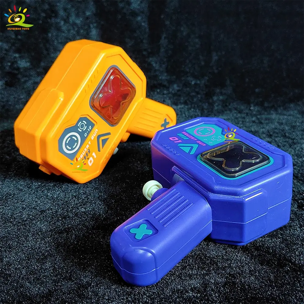 HUIQIBAO Cyberpunkowy mini pistolet na wodę, stylowy i fajny, z nutą technologii, dla dzieci do zabawy na plaży lub w basenie.