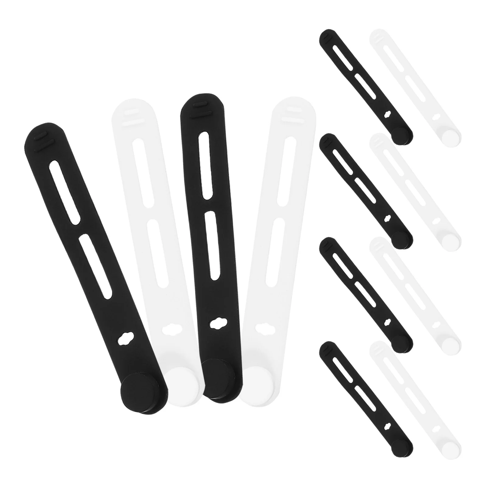 40 قطعة منظمات الكابلات السيليكون ربطات الحبل القابلة لإعادة الاستخدام لمكتب إدارة الكبلات حزام سلك التعادل الحبل التفاف الربط الأشرطة #1