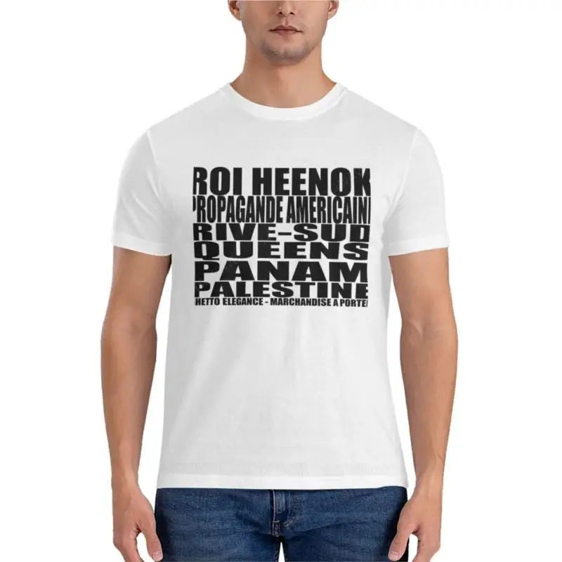 Camisa de algodão masculina t, rei heenok-propaganda americana essencial t-shirt, tops engraçados, tops de marca