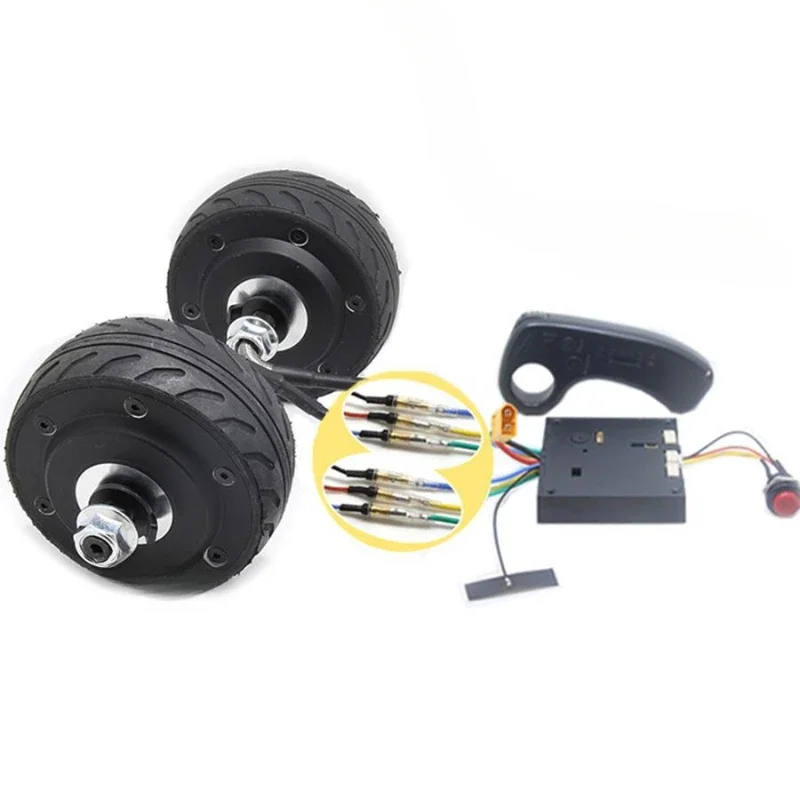 105 motor 24/36V DC brushless wheel hub speed regulation 4 inch motor drive cart