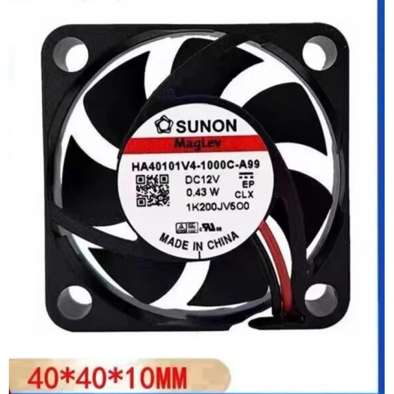 

S+ SUNON HA40101V4-1000C-A99 12V 0.43W 4CM Silent Cooling Fan