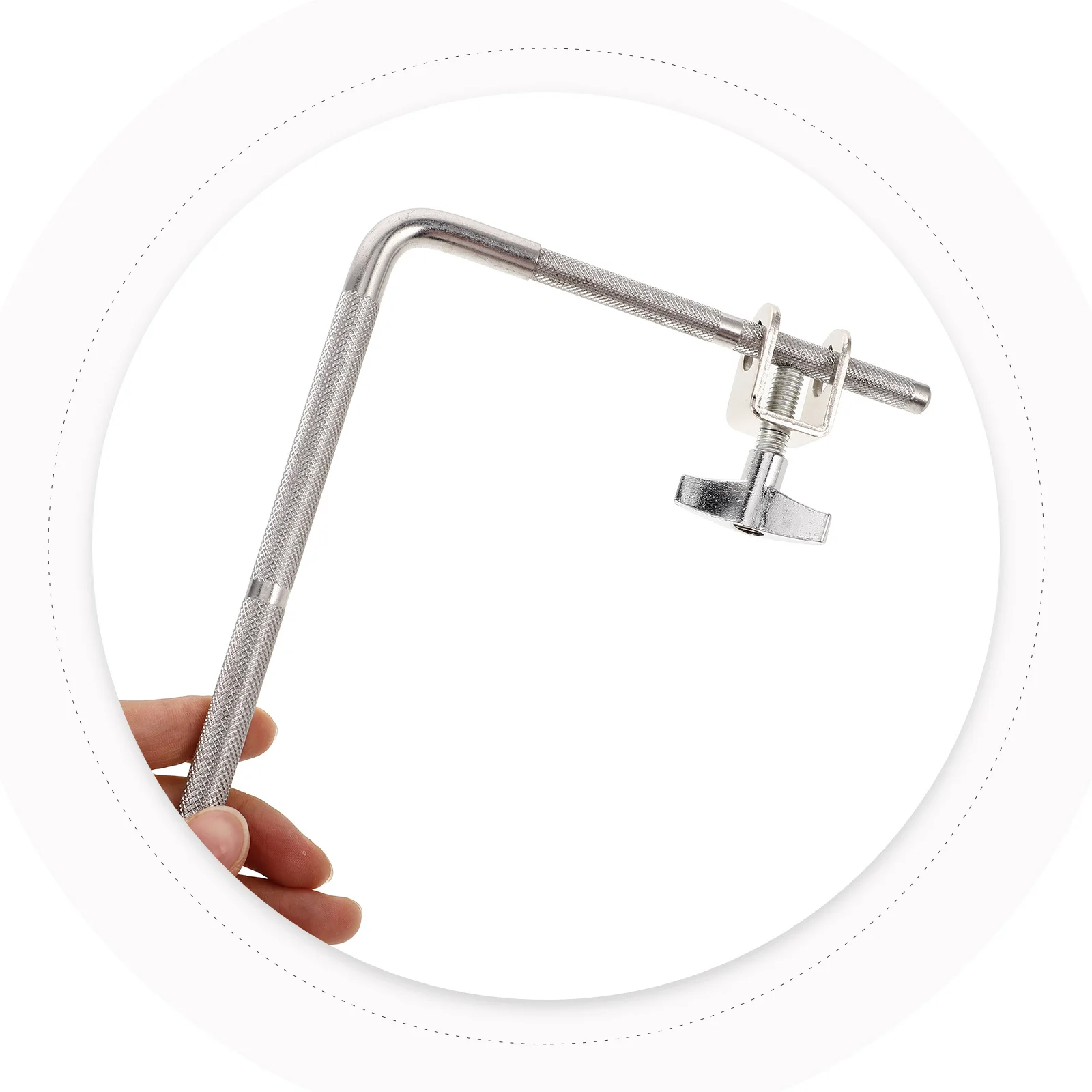 

Cowbell Fixed Clip Drum Hardware Mounting Bracket Adjustable Holder for Drum Kit Snare Professional Enthusiasts