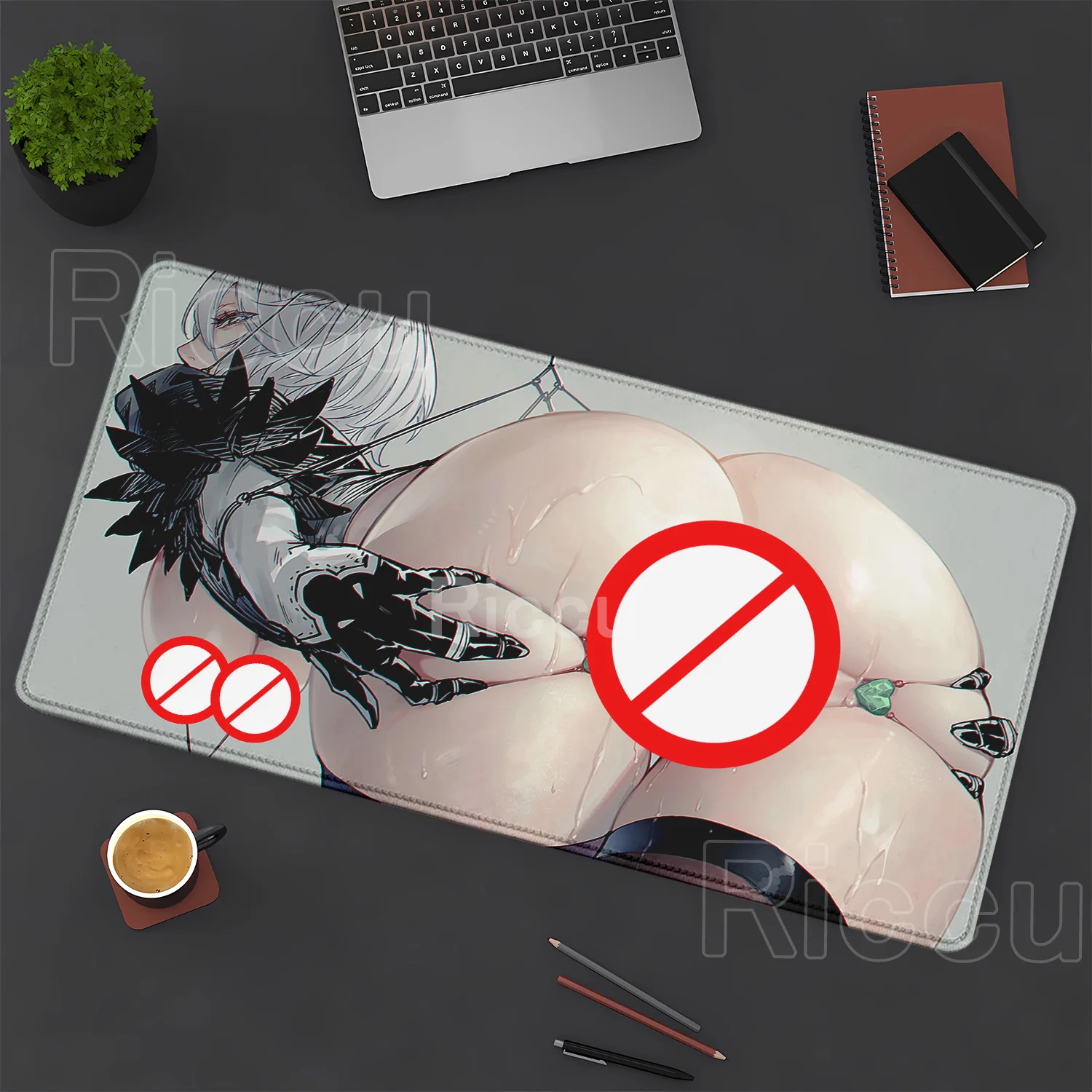 أنيمي مثير فتاة ماوس الوسادة كمبيوتر محمول Kawaii الألعاب ماوس XXL Nier Automata هنتاي الصدر 2b لوحة المفاتيح الكمبيوتر الموسعة مكتب حصيرة مكتبية #2