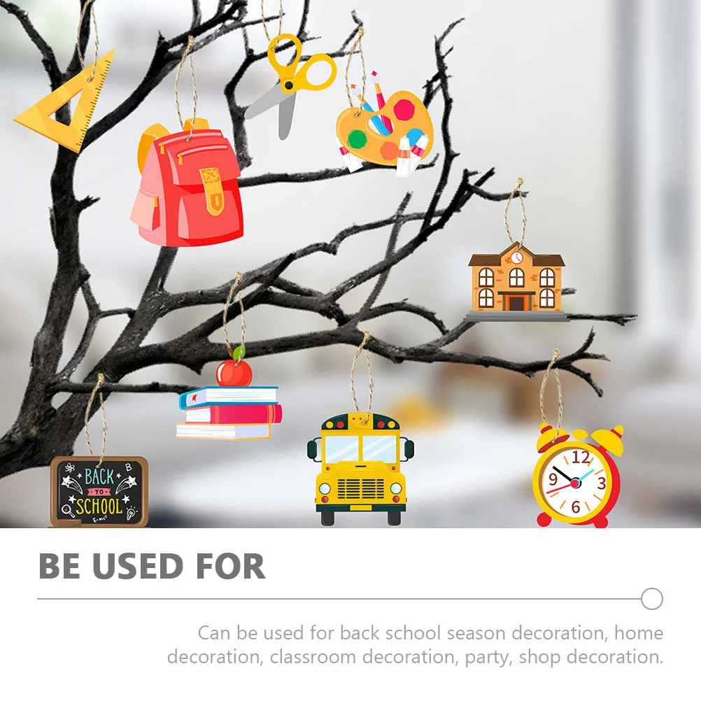 

18Pcs Party Decoration Hangings Cartoon Back to School Decorations for Classroom Wall Window Stage Party Table Indoor Outdoor