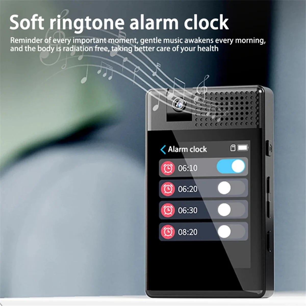 

POP-lBluetooth 5.3 MP3 Student Music Player Built-in Speaker Mp5 2.8-Inch Touch Screen HIFI Walkman with