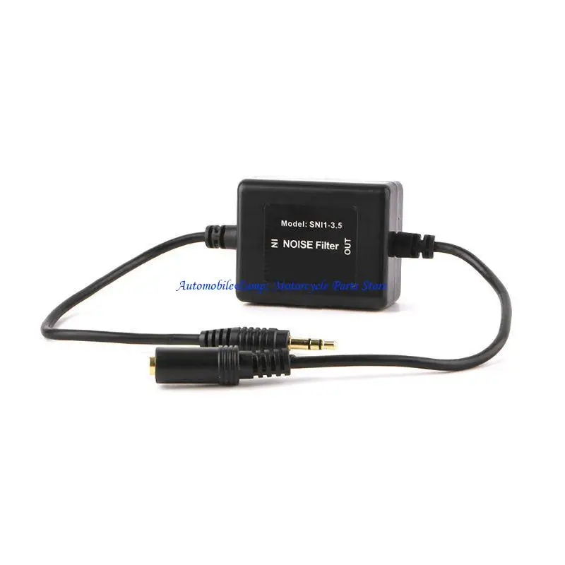 H7BD Ground Loop Noise Isolator Anti-interference Car Aux with 3.5mm Cable