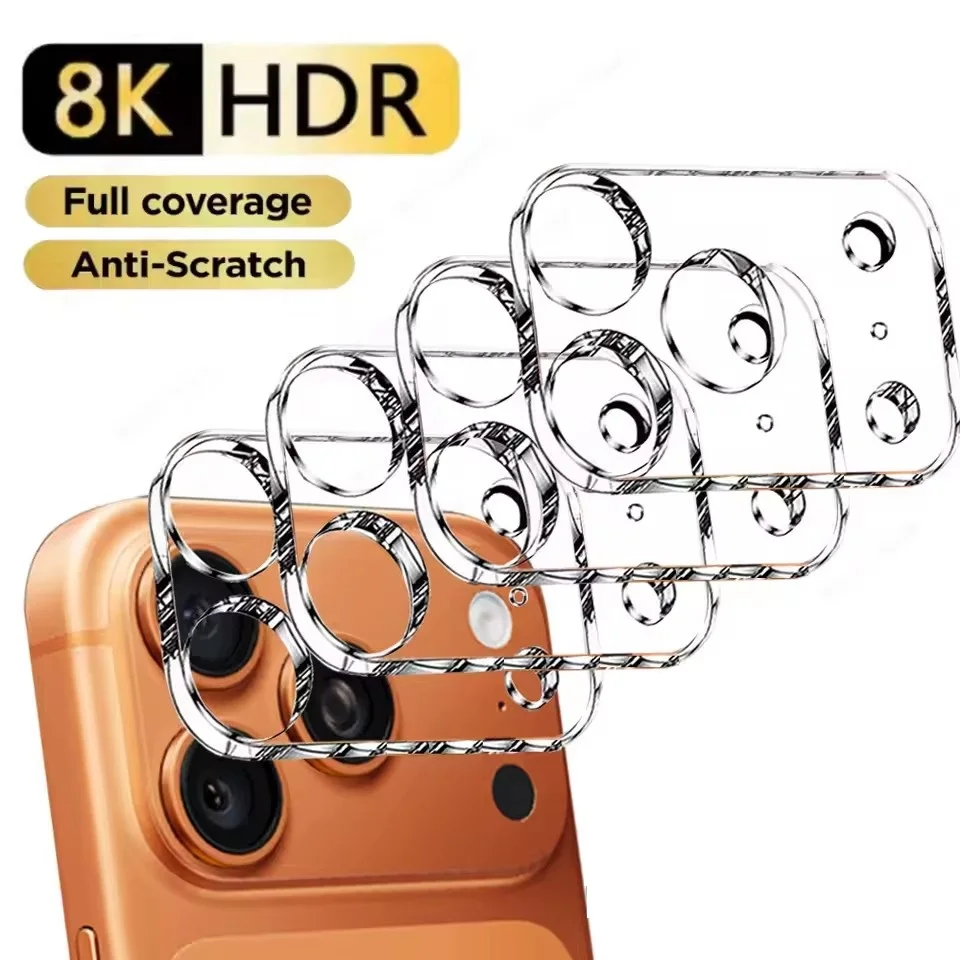 1-5Pcs Full Coverage Camera Lens Tempered Glass For iPhone 17 Air 17 Pro Anti-scratch Protective Glass For iPhone 17 Pro Max