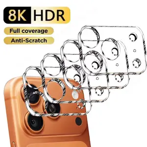 Bilashmart 1 5 Coverage Camera Lens Tempered Glass iPhone 17 Air 17 Pro Anti scratch Protective Glass iPhone 17 Pro Max