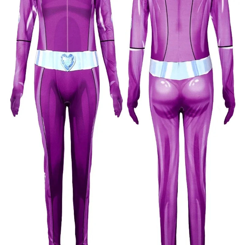 ชุดคอสเพลย์ CyTotally Spies สำหรับผู้ใหญ่และเด็ก ชุดจั๊มสูท บอดี้สูท แอนิเมะ Clover Ewing Samantha Alexandra Mandy Sam Alex สำหรับผู้หญิง