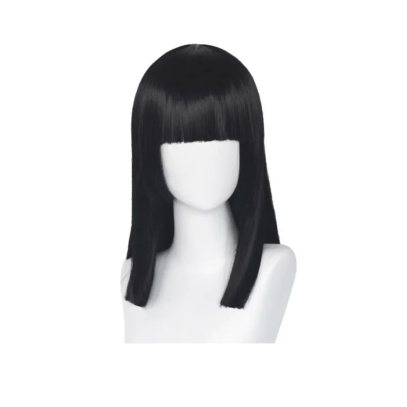 TV Series Girl from Nowhere Nanno Wig Cosplay 45cm Long Straight Black Wig Heat Synthetic Fiber Hair Cos Prop   Free Wig Cap