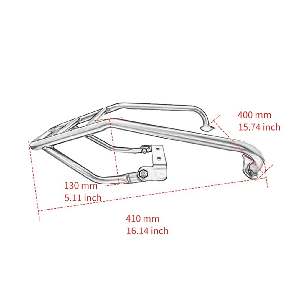 Motorcycle Rear Tail Rack Case Suitcase Carrier Board Luggage Rack for Scrambler 1100/PRO/Sport/Spezial