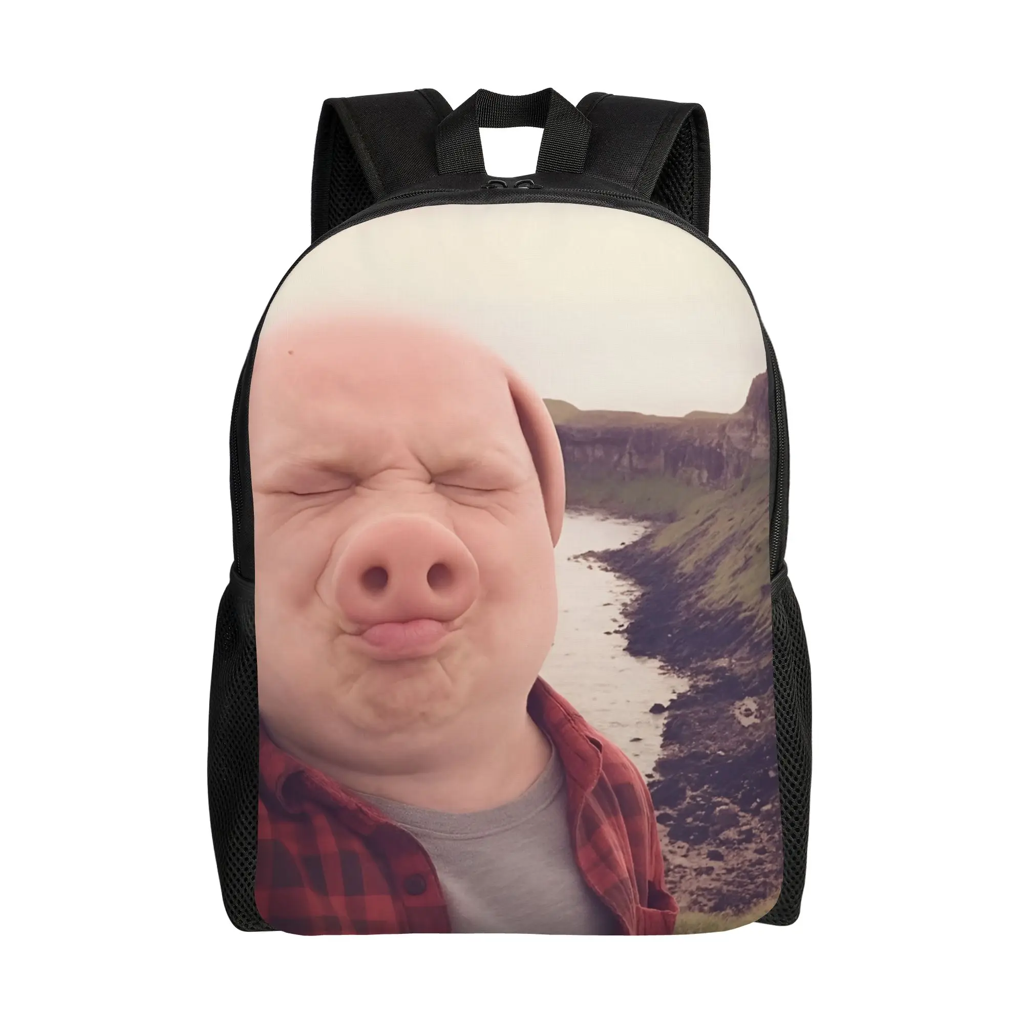 

Custom John Pork Is Calling Backpacks for Women Men College School Student Bookbag Fits 15 Inch Laptop Funny Bags