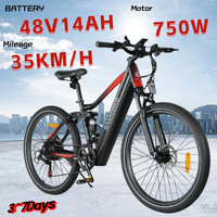 SAMEBIKE XD26-II Electric Bicycle 750W Motor48V14A Lithium Battery Adult Bike 26Inch tire Hydraulic Disc Brakes Electric Bicycle