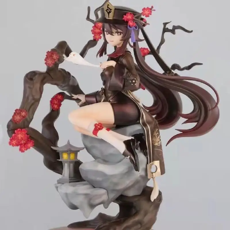 23cm Genshin Impact Anime Peripheral Figures Walnut KATAT Xueqing Meixiang Rebirth Hall GK Color Box Doll Model Collection Gifts