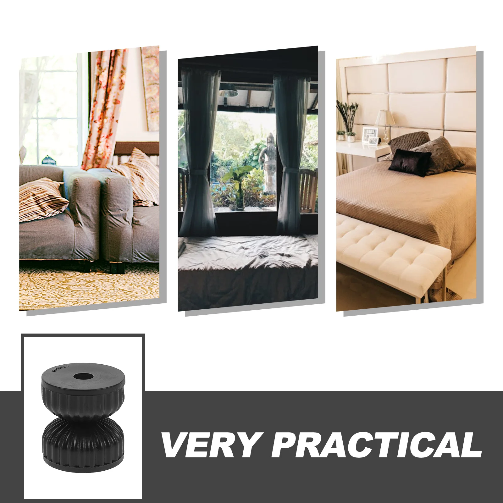 4 قطعة أداة سرير مضادة للاهتزاز قابلة للتعديل مثبت اللوح الأمامي جدار سدادة إطار السرير دعم الملحقات سدادات اللوح الأمامي للجدار