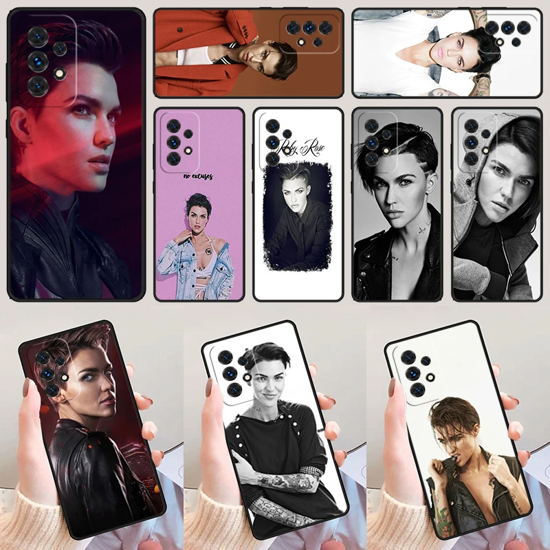 Ruby Rose For Samsung Galaxy A52 A72 A73 A20e A21S A50 A70 A11 A12 A42 A31 A40 A51 A71 A32 A80 A91 Phone Case Cover