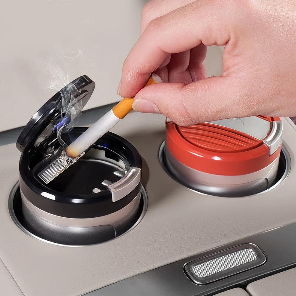 

Car Ashtray With LED Light Automotive Modification Parts For Chery iCAR V27 Alloy Inner Liner Sealed Flame Retardant