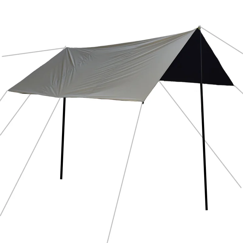 Легкий водонепроницаемый солнцезащитный козырек, тент, брезент для кемпинга, пляжной палатки, навес Оксфорд с серебряным покрытием