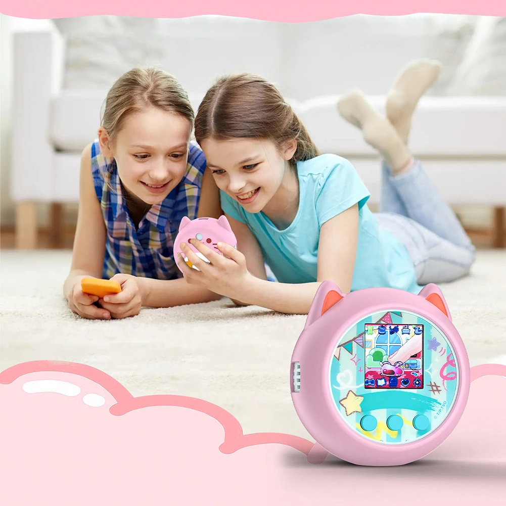 حافظة من السيليكون حافظة واقية من السيليكون غطاء حماية مقاوم للصدمات مع حبل لملحقات الحيوانات الأليفة الإلكترونية الافتراضية من Punirunes