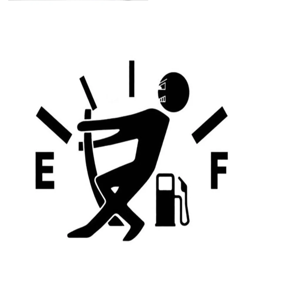 

car Decal Fuel Gage Empty Stickers for BMW 530d 130i 330e M235i 520d 518d 428i Compact