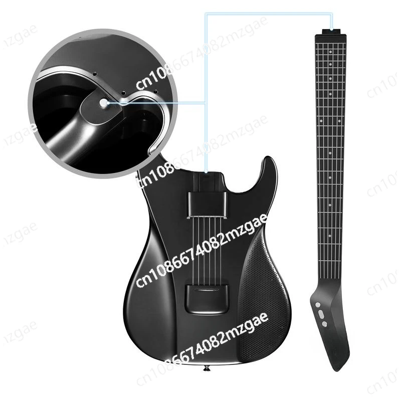 Painless Guitar & Guitar Smart Silicone Strings Bluetooth and 8 Sounds USB MIDI Function