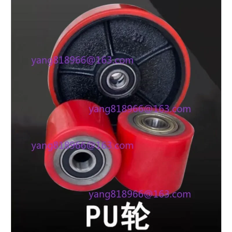 

1pc Hydraulic pallet truck wheels hand pallet truck wheel 80x50mm PU with bearings