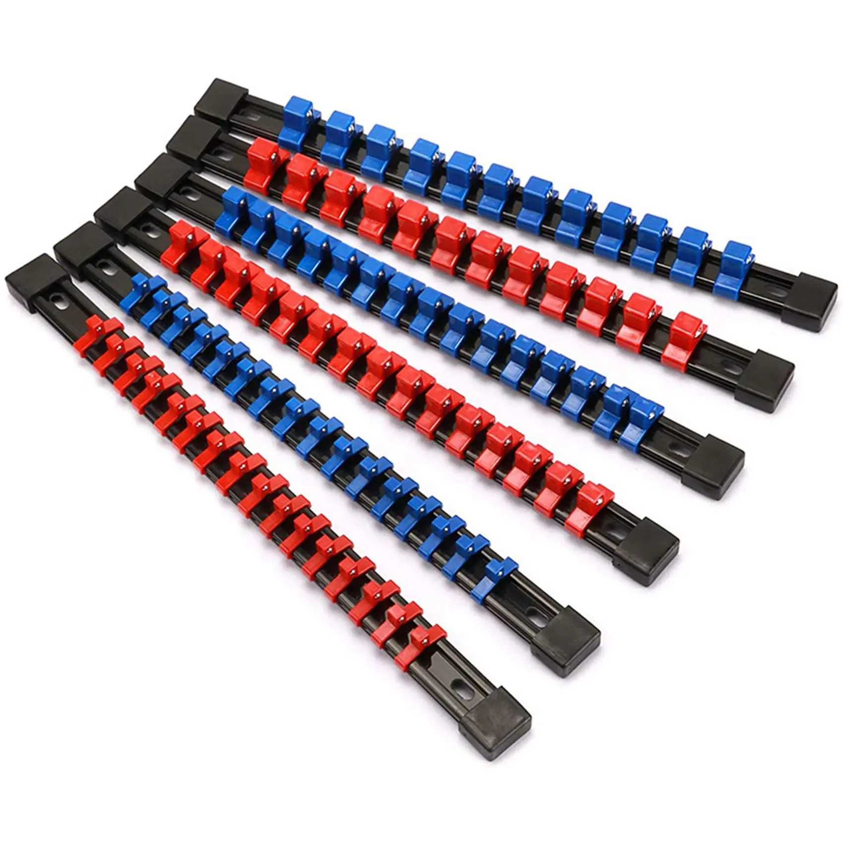 

AB35-ABS Органайзер для розеток Держатель для привода, зажимы 1/4 дюйма X 64 зажима, зажимы 3/8 дюйма X 60, зажимы 1/2 дюйма X 48 зажимов, набор из 12 предметов