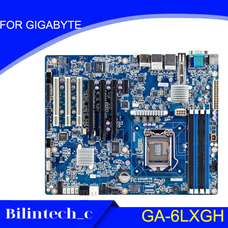 FOR GIGABYTE GA-6LXGH LGA1151 DDR3 64GB VGA Server Motherbroad Test ok