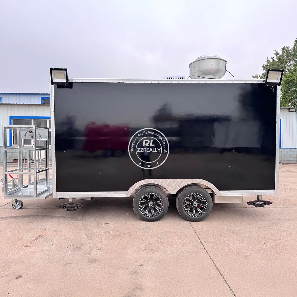 

Высококачественный прицеп для еды, уличный мобильный тележка из нержавеющей стали для кофе, мороженого, концессион в стиле ретро, тележка для еды для пиццы