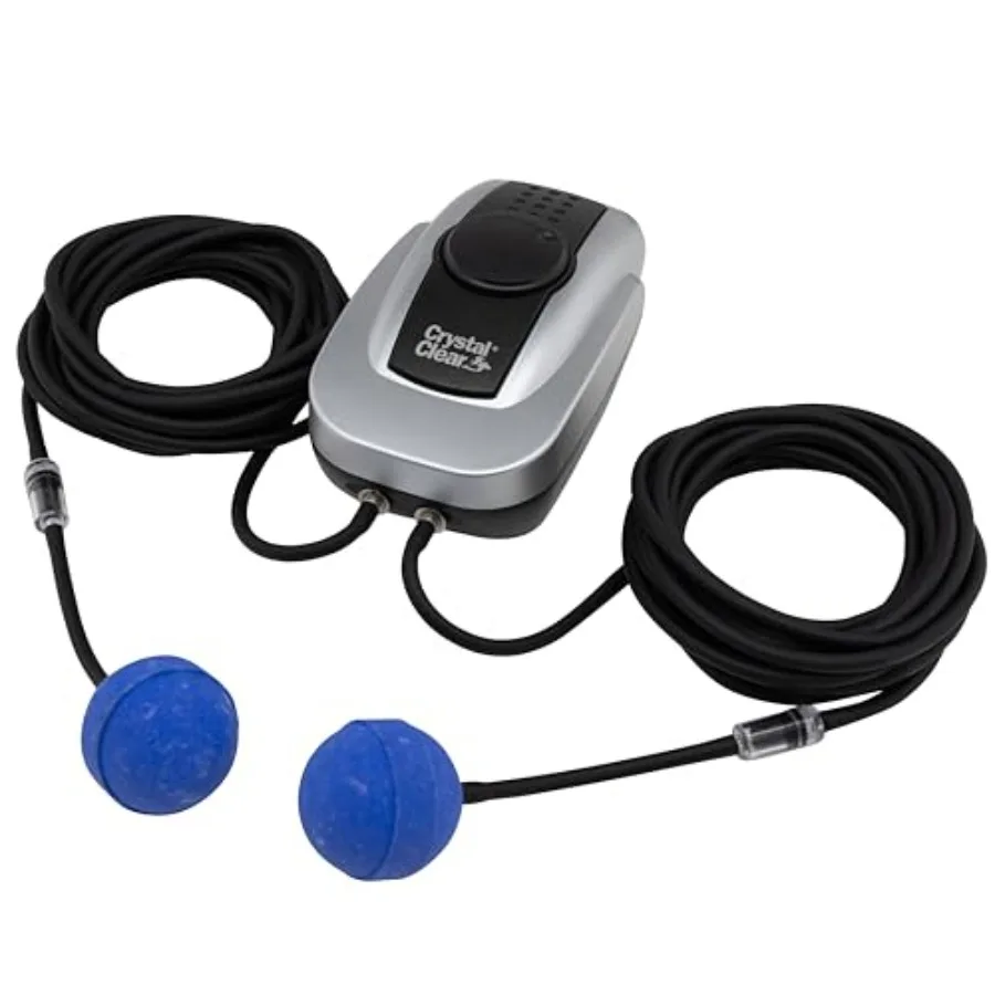 

PondAir 2, Complete Aeration Kit, Whisper Quiet Water Garden Oxygenation Bubbler System Adds Oxygen to Koi and Fish Ponds, Outd