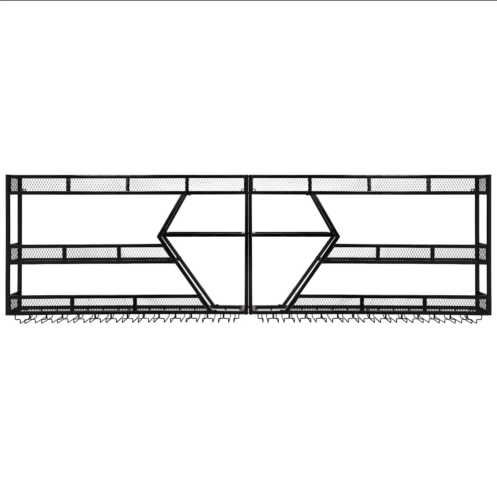 

Настенная металлическая винная полка на 3/4 уровня с держателями для бокалов для дома, кухни, столовой, кофейни