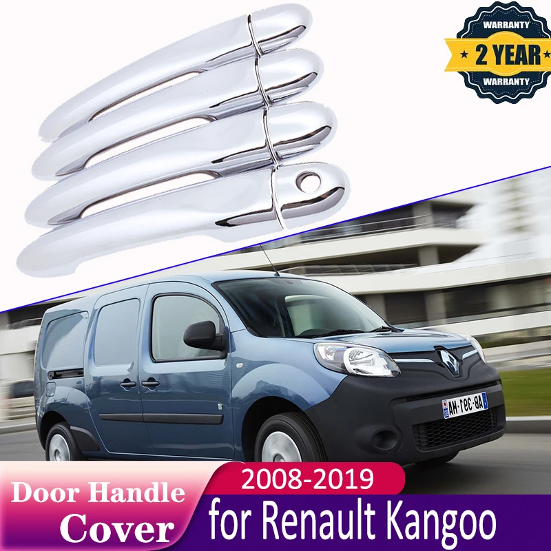 

Door Handle for Renault Kangoo II MK2 2008~2019 Styling Stickers Decoration Chrome Door Handle Cover Paint Refit Car Accessories